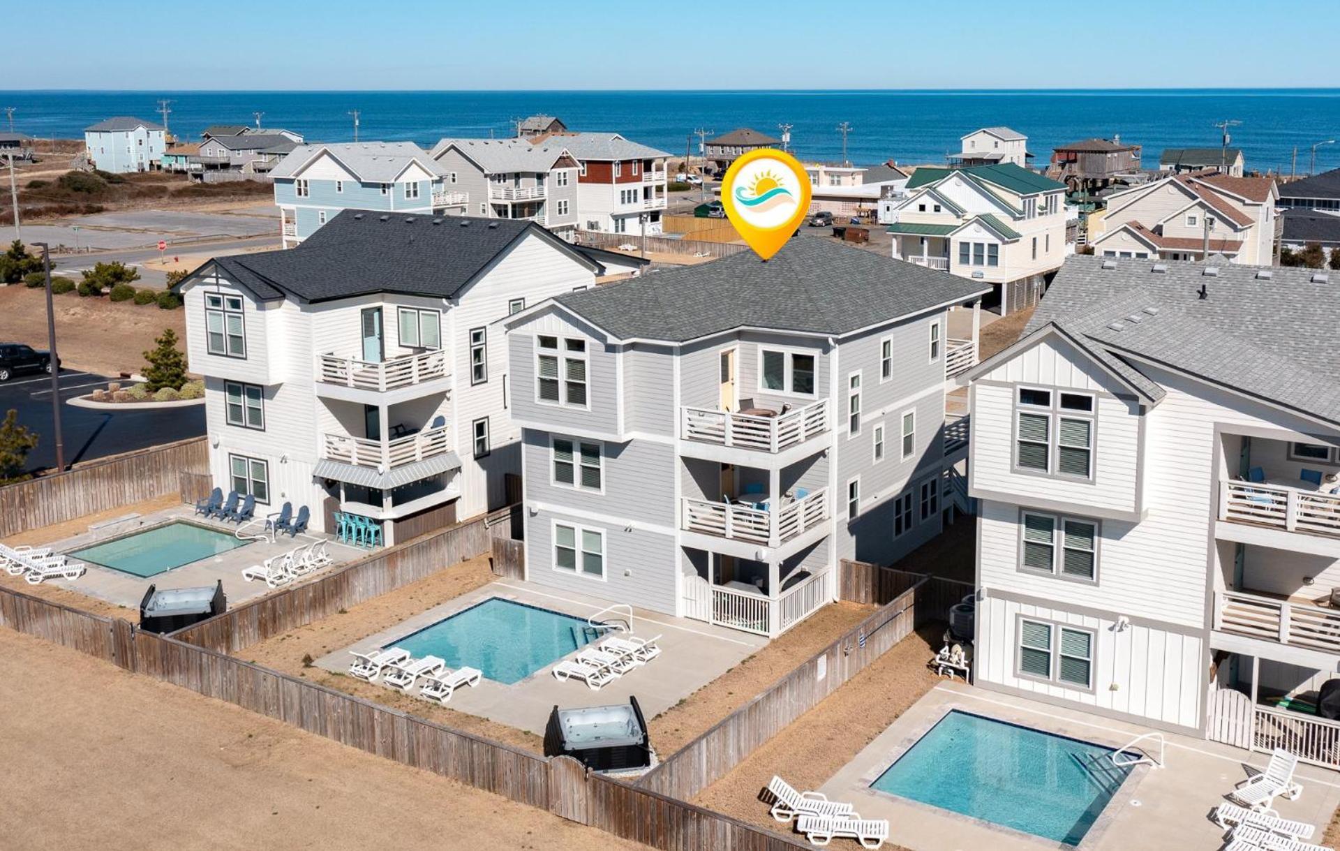 4058 Beach Haven 4 Min Walk To Beach Pool Kitty Hawk Buitenkant foto